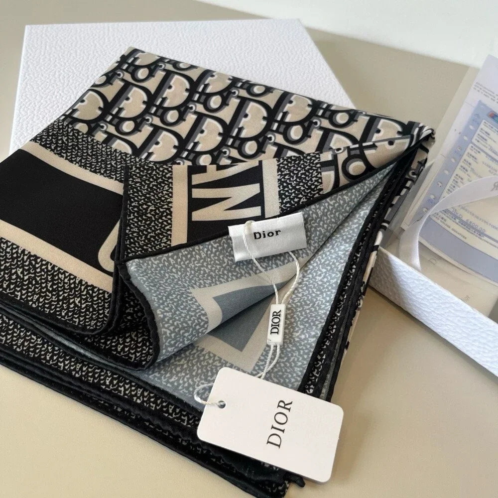 DIOR Oblique Monogram Silk Scarf